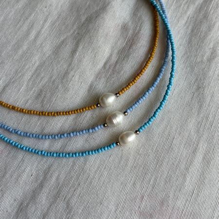 گردنبند تک مروارید🐚