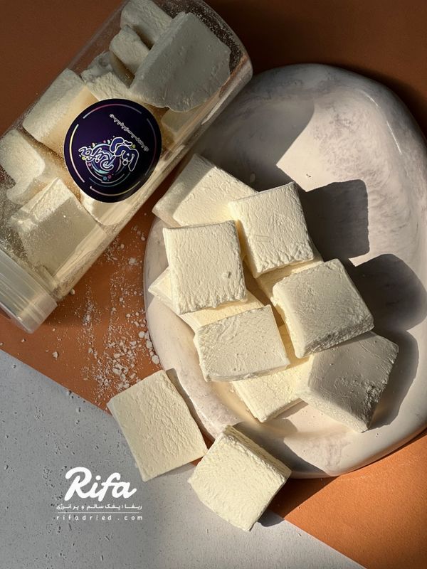 بستنی خشک انجمادی پفکی طعم وانیل