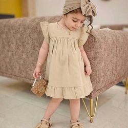 پیراهن دخترانه مدل لینن