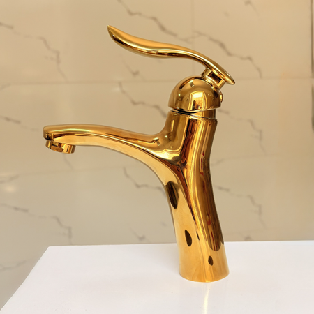 شیر روشویی اسناپل مدل رُهام | طراحی مدرن، بدنه برنجی، پرلاتور کم‌مصرف