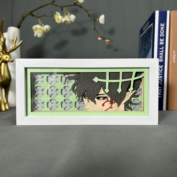 تابلو لایت باکس انیمه ای یونو بلک کلاور | Yuno Anime Light Box black clover