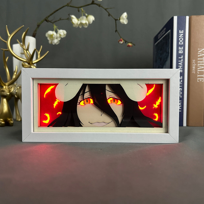 تابلو لایت باکس انیمه ای البدو اورلرو | Albedo Overlord Anime Light Box