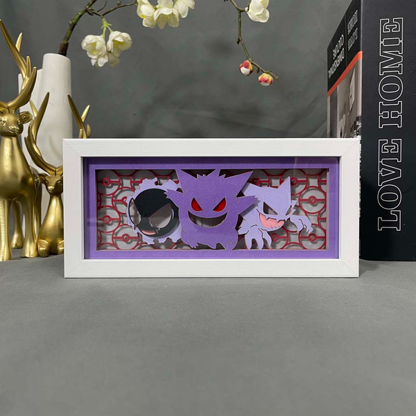 تابلو لایت باکس انیمه ای گنگار پوکمون | Gengar Anime Light Box Pokémon