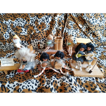 7عدد مجسمه ئچوبی گروه ارکستر