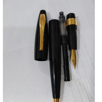 خودنویس انکسوکروم گیره طلایی توضیحات