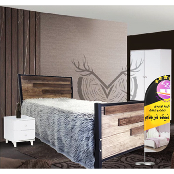 تخت خواب یک نفره مدل هراز