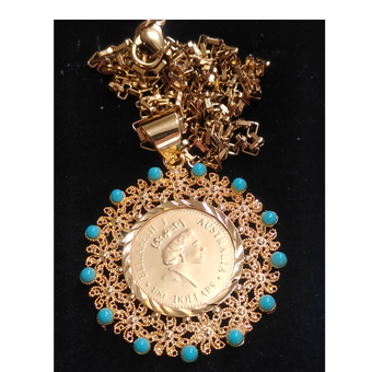 آویزطلایی ملکه الیزابت