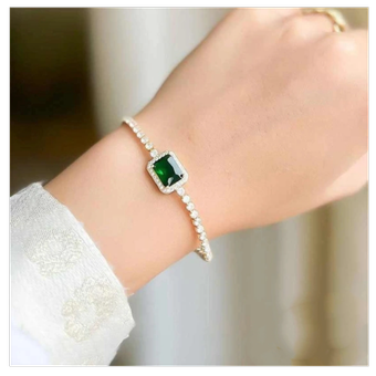 دستبند نگینی ظریف