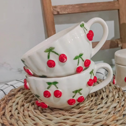 فنجان نعلبکی گیلاسی برجسته