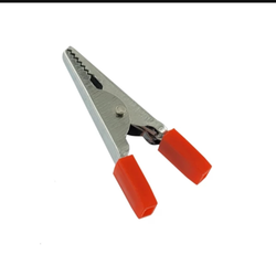 گیره سوسماری سر باتری 5 سانتی متر قرمز دسته لاکی