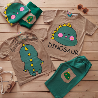 تیشرت شلوارک دایناسور 11048