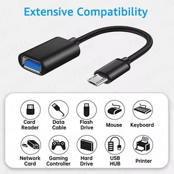 مبدل OTG میکرو سیم دار مدل Micro USB 2027