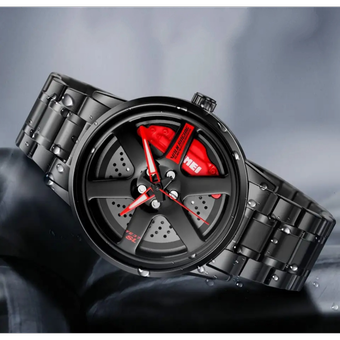 ساعت مچی طرح رینگ ماشین