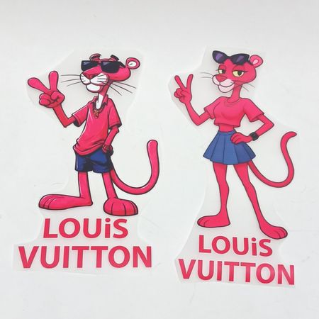 برچسب لباس ست کاپلی پلنگ صورتی