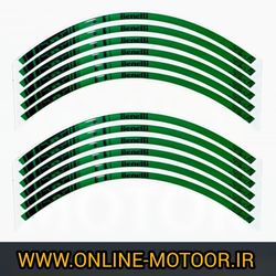 برچسب رینگ موتور سیکلت بنلی مدل GRN-P01 بسته 12 عددی