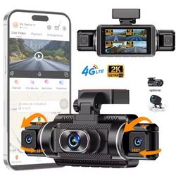 دوربین ثبت وقایع خودرو سیم‌ کارتی چهار لنز مدل M200 دارای GPS