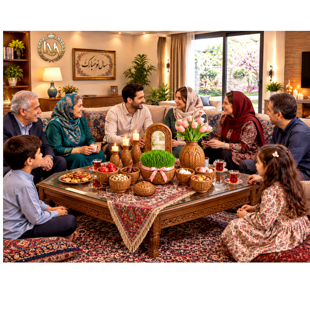 هفت سین 13تیکه طرح ترنج .،ترندشده مستر