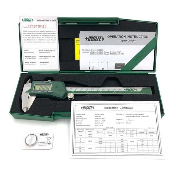 کولیس دیجیتال اینسایز (INSIZE) 150 میلی‌متری