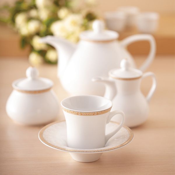 سرویس غذاخوری 108 پارچه چینی زرین ایران سری شهرزاد مدل رومینا درجه یک