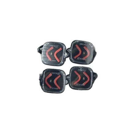 چراغ راهنما بغل موتور سیکلت مدل نئونی کد RN4 مجموعه 4 عددی