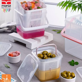 ظرف نگه دارنده ترشی و لبنیات مانیا سایز متوسط