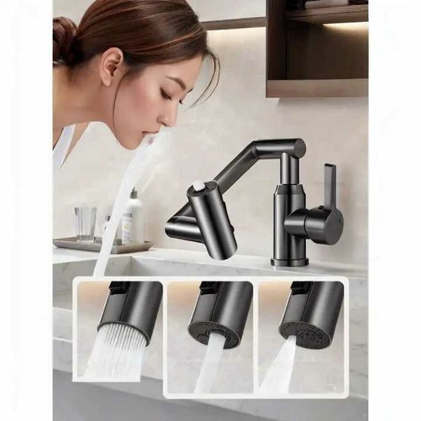 شیر روشویی مدل تلسکوپی 360 درجه کد 3002