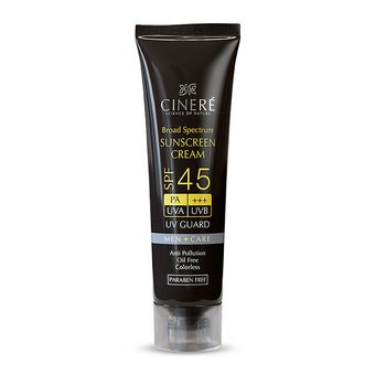 کرم ضد آفتاب بدون رنگ آقایان SPF45 سینره تاریخ انقضا 1405