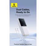 پاوربانک 22 وات بیسوس مدل LIPOW Dual ظرفیت 20000 میلی‌آمپرساعت به همراه کابل USB-C و لایتنینگ