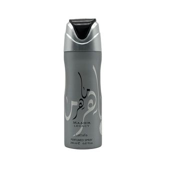 اسپری خوشبو کننده بدن مردانه لطافه مدل ماهر حجم 200 میلی لیتر