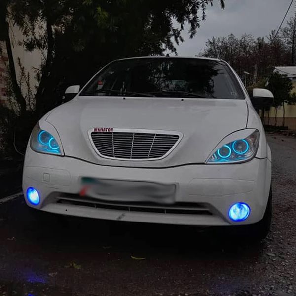 حلقه نئون خودرو پیکار مدل ایس مناسب برای تیبا مجموعه 6 عددی