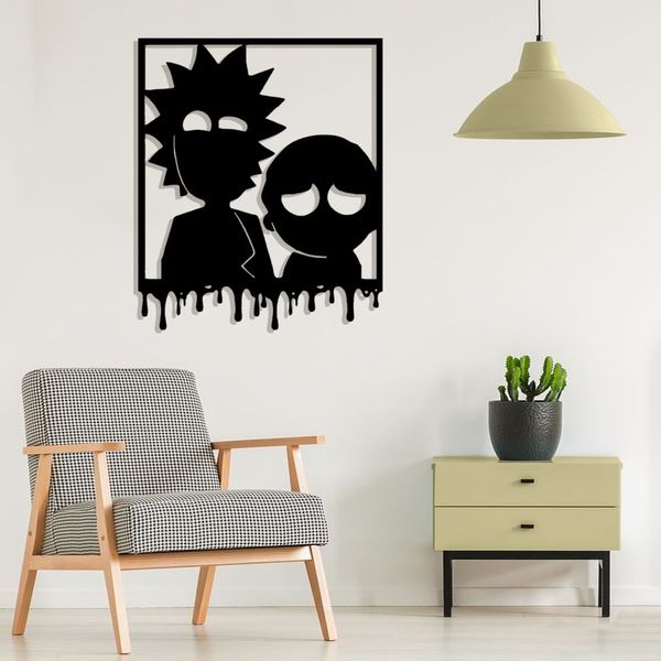 استیکر مدل چوبی طرج ریک و مورتی