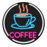 تابلو ال ای دی مدل نئونی طرح کافه 3