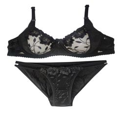 ست شورت و سوتین زنانه شبتاب کد 800 رنگ مشکی