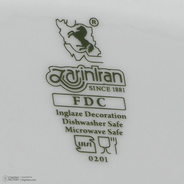 سرویس چینی 102 پارچه غذا خوری چینی زرین ایران سری ایتالیا اف مدل ویلیج درجه یک