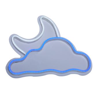 تابلو نئون فلکسی طرح ابر و ماه مدل A1