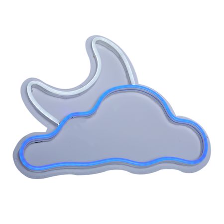 تابلو نئون فلکسی طرح ابر و ماه مدل A1