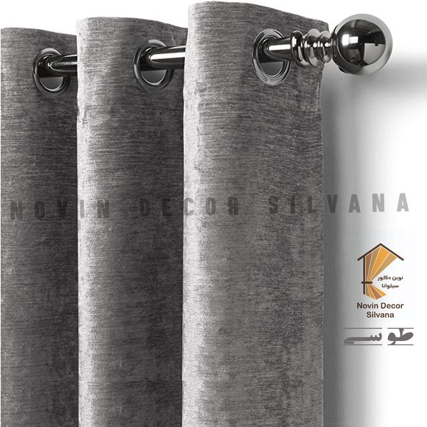 پرده نوین دکور سیلوانا مدل مخمل شانل 3 سایز 280 × 300 سانتی متر 