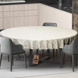 رومیزی برند رومیزی باز طرح گرد مدل انتزاعی کد 1057