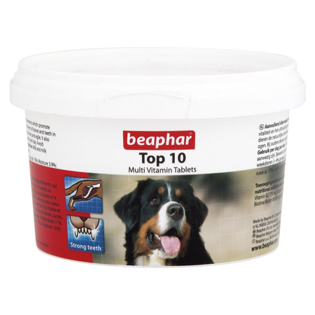 قرص مولتی ویتامین سگ top 10 بیفار 180 عددی / Beaphar Top 10 Dog Multi Vitamin Tablets