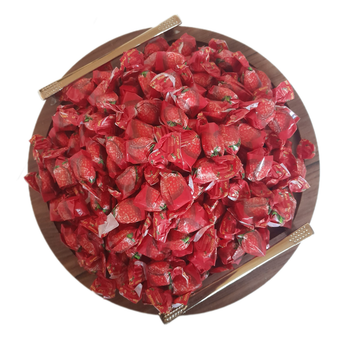 آبنبات کیش توت فرنگی با مغزی پاستیلی شونیز - 200گرم
