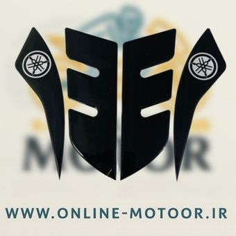 پد برچسب گلگیر جلو موتور سیکلت مدل W-9-BLK مناسب برای یاماها آیروکس بسته 4 عددی