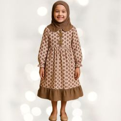 پیراهن دخترانه کودک و نوجوان نغمه