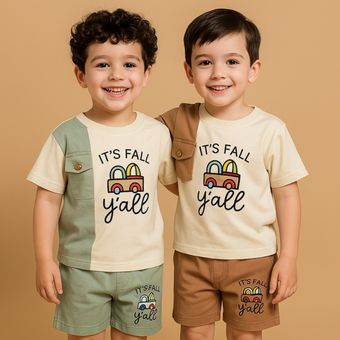 تیشرت شلوارک پسرانه ماشین 🚗