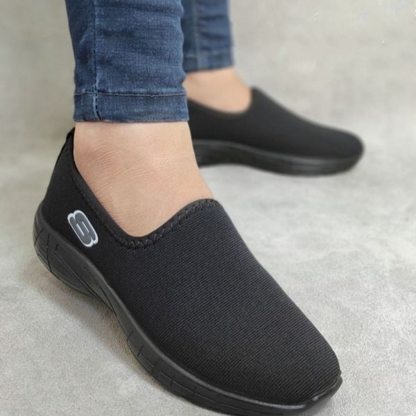 کفش کتانی اسکیچرز طرح جورابی کد 315رویه کتان استریچ زیره پیو تزریق قابل شستشو در لباسشوئی
