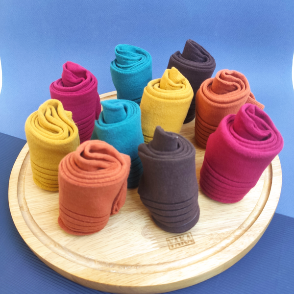 جوراب نیم ساق زنانه کبریتی پهن برند وارداتی