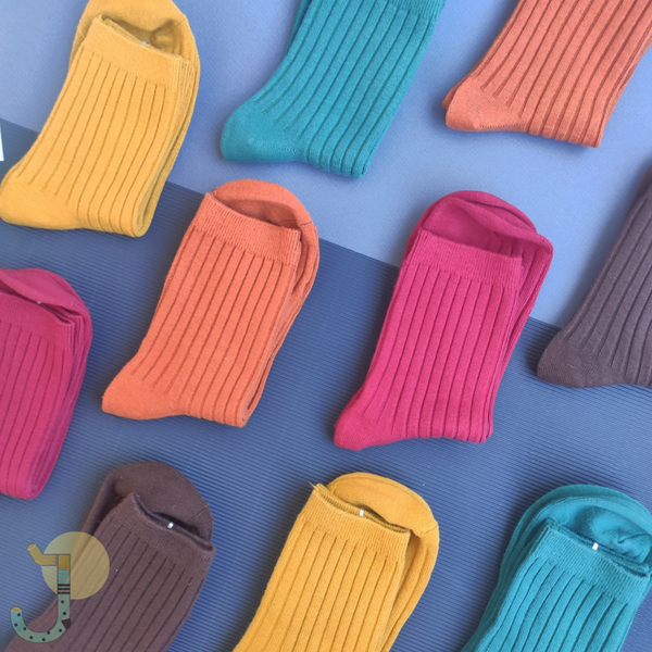 جوراب نیم ساق زنانه کبریتی پهن برند وارداتی