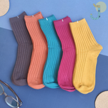 جوراب نیم ساق زنانه کبریتی پهن برند وارداتی