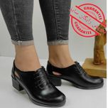 کفش کالج زنانه کد 221 مدل پارمیس رویه چرم کفش پاشنه 5 سانتی مجلسی اداری اسپرت بادوام و ظریف