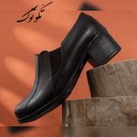 کفش پاشنه دار  چرم مدل هلالی کشی کد 231 کفش پاشنه 5 سانتی مجلسی اداری اسپرت بادوام و ظریف