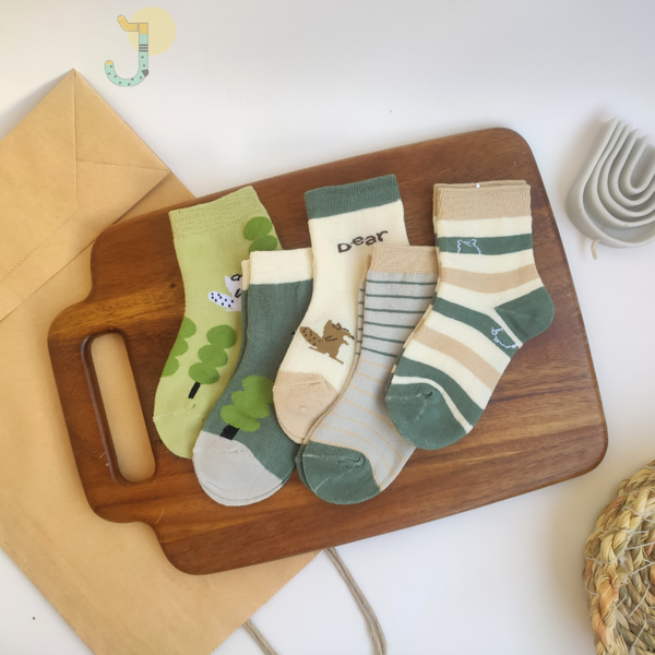 جوراب نیم ساق بچگانه طرح سنجاب برند SUPER D&W